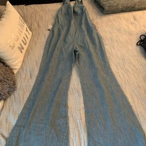 Free People denim romper